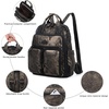 image:imageAngel Kiss Backpack Purse for Women Soft Washed Leather Multi Pocket Casual Travel Backpacks145bronze