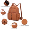 image:imageAngel Kiss Backpack Purse for Women Soft Washed Leather Multi Pocket Casual Travel Backpacks173brown