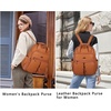 image:imageAngel Kiss Backpack Purse for Women Soft Washed Leather Multi Pocket Casual Travel Backpacks173brown