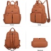 image:imageAngel Kiss Backpack Purse for Women Soft Washed Leather Multi Pocket Casual Travel Backpacks173brown