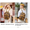 image:imageAngel Kiss Backpack Purse for Women Soft Washed Leather Multi Pocket Casual Travel BackpacksBrown