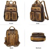 image:imageAngel Kiss Backpack Purse for Women Soft Washed Leather Multi Pocket Casual Travel BackpacksBrown