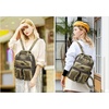 image:imageAngel Kiss Backpack Purse for Women Soft Washed Leather Multi Pocket Casual Travel BackpacksGreen