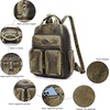 image:imageAngel Kiss Backpack Purse for Women Soft Washed Leather Multi Pocket Casual Travel BackpacksGreen