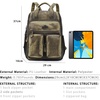image:imageAngel Kiss Backpack Purse for Women Soft Washed Leather Multi Pocket Casual Travel BackpacksGreen
