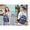 image:imageAngel Kiss Backpack Purse for Women Soft Washed Leather Multi Pocket Casual Travel BackpacksNavyblue