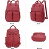 image:imageAngel Kiss Backpack Purse for Women Soft Washed Leather Multi Pocket Casual Travel BackpacksRed