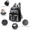 image:imageAngel Kiss Backpack Purse for Women Soft Washed Leather Multi Pocket Casual Travel BackpacksRetroblack