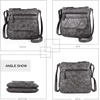 image:imageAngel Kiss Crossbody Bags for Women PU Leather Shoulder Handbag Ladies Purses and Handbag with adjustable Strap26grey