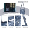 image:imageAngel Kiss Crossbody Bags for Women PU Leather Shoulder Handbag Ladies Purses and Handbag with adjustable StrapLake Blue