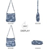 image:imageAngel Kiss Crossbody Bags for Women PU Leather Shoulder Handbag Ladies Purses and Handbag with adjustable StrapLake Blue