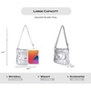 image:imageAngel Kiss Crossbody Bags for Women PU Leather Shoulder Handbag Ladies Purses and Handbag with adjustable StrapSliver