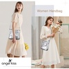 image:imageAngel Kiss Crossbody Bags for Women PU Leather Shoulder Handbag Ladies Purses and Handbag with adjustable StrapSliver