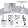 image:imageAngel Kiss Crossbody Bags for Women PU Leather Shoulder Handbag Ladies Purses and Handbag with adjustable StrapSliver