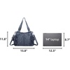 image:imageAngel Kiss Handbags for Womens TopHandle Hobo Purse Roomy Casual Shoulder Bags PU Tote Satchel Purse for Women1blue