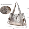 image:imageAngel Kiss Handbags for Womens TopHandle Hobo Purse Roomy Casual Shoulder Bags PU Tote Satchel Purse for Women1gold