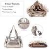 image:imageAngel Kiss Handbags for Womens TopHandle Hobo Purse Roomy Casual Shoulder Bags PU Tote Satchel Purse for Women1gold