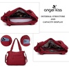 image:imageAngel Kiss Handbags for Womens TopHandle Hobo Purse Roomy Casual Shoulder Bags PU Tote Satchel Purse for Women1red