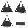 image:imageAngel Kiss Handbags for Womens TopHandle Hobo Purse Roomy Casual Shoulder Bags PU Tote Satchel Purse for Women2black