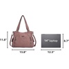 image:imageAngel Kiss Handbags for Womens TopHandle Hobo Purse Roomy Casual Shoulder Bags PU Tote Satchel Purse for Women6802pink