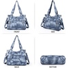 image:imageAngel Kiss Handbags for Womens TopHandle Hobo Purse Roomy Casual Shoulder Bags PU Tote Satchel Purse for Women7028blue