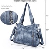 image:imageAngel Kiss Handbags for Womens TopHandle Hobo Purse Roomy Casual Shoulder Bags PU Tote Satchel Purse for Women7028blue