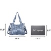 image:imageAngel Kiss Handbags for Womens TopHandle Hobo Purse Roomy Casual Shoulder Bags PU Tote Satchel Purse for Women7028blue