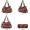 image:imageAngel Kiss Handbags for Womens TopHandle Hobo Purse Roomy Casual Shoulder Bags PU Tote Satchel Purse for Women7028brown