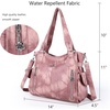 image:imageAngel Kiss Handbags for Womens TopHandle Hobo Purse Roomy Casual Shoulder Bags PU Tote Satchel Purse for Women7028pink