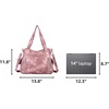 image:imageAngel Kiss Handbags for Womens TopHandle Hobo Purse Roomy Casual Shoulder Bags PU Tote Satchel Purse for Women7028pink