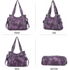 image:imageAngel Kiss Handbags for Womens TopHandle Hobo Purse Roomy Casual Shoulder Bags PU Tote Satchel Purse for Women7028purple