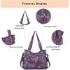 image:imageAngel Kiss Handbags for Womens TopHandle Hobo Purse Roomy Casual Shoulder Bags PU Tote Satchel Purse for Women7028purple