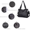 image:imageAngel Kiss Handbags for Womens TopHandle Hobo Purse Roomy Casual Shoulder Bags PU Tote Satchel Purse for WomenAblack