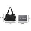 image:imageAngel Kiss Handbags for Womens TopHandle Hobo Purse Roomy Casual Shoulder Bags PU Tote Satchel Purse for WomenAblack