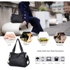 image:imageAngel Kiss Handbags for Womens TopHandle Hobo Purse Roomy Casual Shoulder Bags PU Tote Satchel Purse for WomenAblack