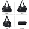 image:imageAngel Kiss Handbags for Womens TopHandle Hobo Purse Roomy Casual Shoulder Bags PU Tote Satchel Purse for WomenBlackl