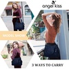 image:imageAngel Kiss Handbags for Womens TopHandle Hobo Purse Roomy Casual Shoulder Bags PU Tote Satchel Purse for WomenBlue