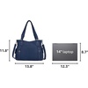 image:imageAngel Kiss Handbags for Womens TopHandle Hobo Purse Roomy Casual Shoulder Bags PU Tote Satchel Purse for WomenBlue