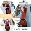 image:imageAngel Kiss Handbags for Womens TopHandle Hobo Purse Roomy Casual Shoulder Bags PU Tote Satchel Purse for WomenBrown