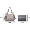 image:imageAngel Kiss Handbags for Womens TopHandle Hobo Purse Roomy Casual Shoulder Bags PU Tote Satchel Purse for WomenClax