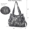 image:imageAngel Kiss Handbags for Womens TopHandle Hobo Purse Roomy Casual Shoulder Bags PU Tote Satchel Purse for WomenGblackGrey