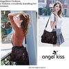 image:imageAngel Kiss Handbags for Womens TopHandle Hobo Purse Roomy Casual Shoulder Bags PU Tote Satchel Purse for WomenGcoffee