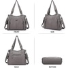image:imageAngel Kiss Handbags for Womens TopHandle Hobo Purse Roomy Casual Shoulder Bags PU Tote Satchel Purse for WomenGrey