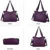 image:imageAngel Kiss Handbags for Womens TopHandle Hobo Purse Roomy Casual Shoulder Bags PU Tote Satchel Purse for WomenPurple