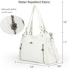 image:imageAngel Kiss Handbags for Womens TopHandle Hobo Purse Roomy Casual Shoulder Bags PU Tote Satchel Purse for WomenWhite