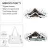 image:imageAngel Kiss Handbags for Womens TopHandle Hobo Purse Roomy Casual Shoulder Bags PU Tote Satchel Purse for WomenWhite