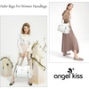 image:imageAngel Kiss Handbags for Womens TopHandle Hobo Purse Roomy Casual Shoulder Bags PU Tote Satchel Purse for WomenWhite