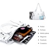 image:imageAngel Kiss Handbags for Womens TopHandle Hobo Purse Roomy Casual Shoulder Bags PU Tote Satchel Purse for WomenWhitel