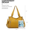image:imageAngel Kiss Handbags for Womens TopHandle Hobo Purse Roomy Casual Shoulder Bags PU Tote Satchel Purse for WomenYellow