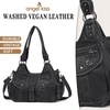 image:imageAngel Kiss Hobo Bags for Women Vegan Leather Shoulder Purses and Handbags Ladies Roomy Tote Bags Purse with Crossbody Strap1black